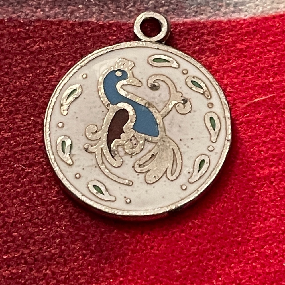 Vintage Penn Dutch Hex Sterling Bird of Happiness